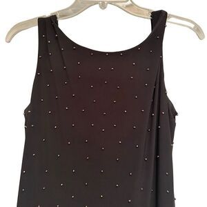 Betsy & Adam grey beaded flapper like dress- size 4